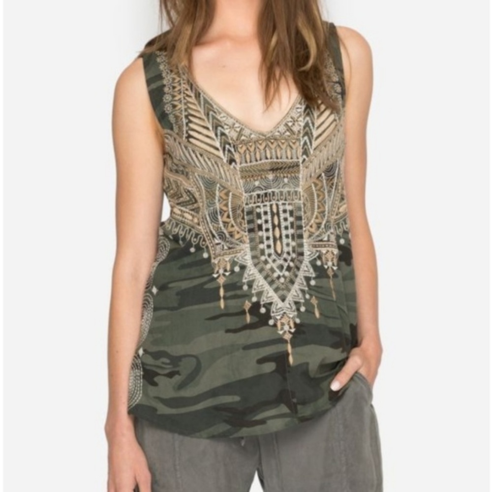 Johnny Was NEW Tank Top Tunic Women's XS≈S/M Embroidered Boho NWT - Picture 5 of 16